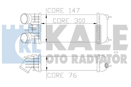 KALE OTO RADYATÖR kale turbo radyatoru peugeot 301 207 dv6c 16 hdi euro 5 300x147x76mm 344600