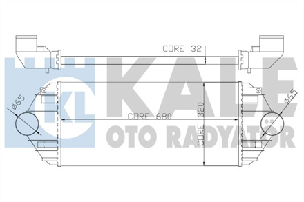 KALE kale intercooler al pl brz scudo ulysse 344500 2