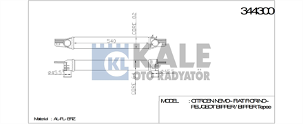 KALE OTO RADYATÖR kale turbo radyatoru interkol nemo 14 hdi bipper fiorino 13 jtd 344300 3