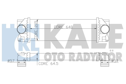 KALE OTO RADYATÖR kale intercooler al pl brz sprinter 342800 2