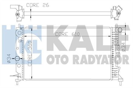 KALE OTO RADYATÖR kale radyator 60835822 al pl brz vectra b 374100 3