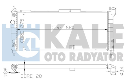 KALE OTO RADYATÖR kale radyator opel combo corsa corsa b tigra al pl brz 371400 3