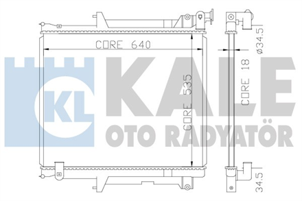 KALE OTO RADYATÖR kale radyator mitsubishi l 200 370400 2