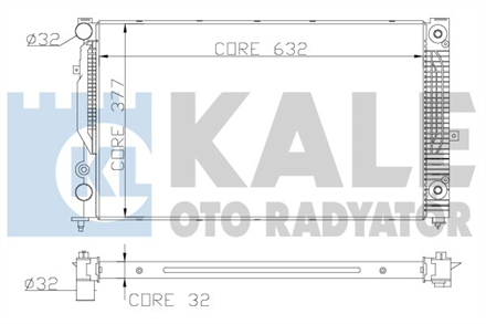 KALE OTO RADYATÖR kale radyator al pl brz 96 at a4 a6 passat 16 18 19tdi 368000 2