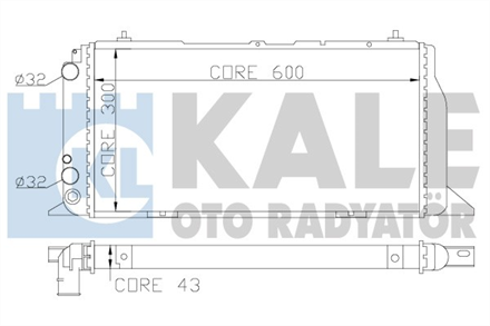 KALE OTO RADYATÖR kale motor su radyatoru audi 8090 coupe 600x304x42 mt 367300