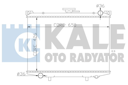 KALE OTO RADYATÖR kale su radyatoru 430x648x26 pick up d21 25 d 87 362800