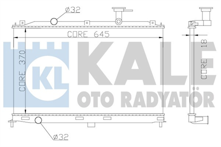 KALE OTO RADYATÖR kale motor su radyatoru accent era 06 14 16 370x648x16 brazing mt 358000