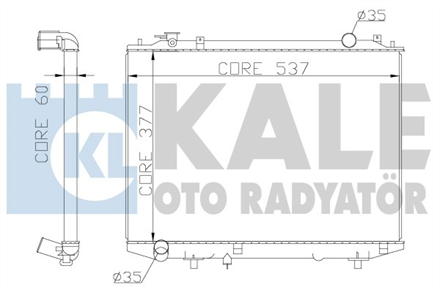 KALE OTO RADYATÖR kale su radyatoru 450x625x26 ranger 25 td mazda bt 50 98 03 356200