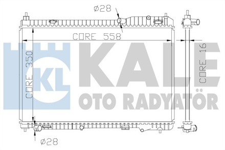 KALE kale motor su radyatoru ford fiesta 14 16 benzinli 2008 brazing at 356000