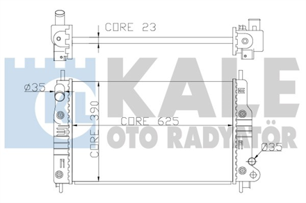 KALE kale su radyatoru 620x388x26 otomatik mondeo 16 18 20 16v 96 355900