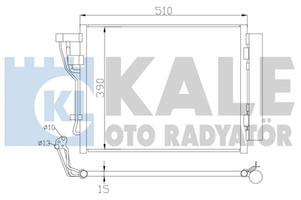 KALE kale klima kondenseri hyundai I30 I30 cw kia ceed ceed sw pro ceed al al 512x391x16 391600