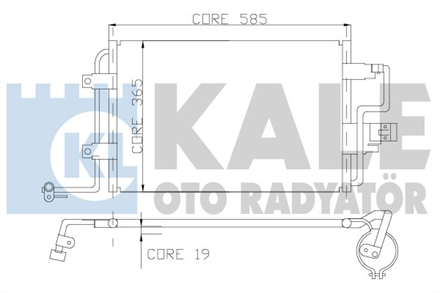 KALE OTO RADYATÖR kale klima kondenseri bora golf iv a3 octavia leon toledo 14 16 18 19 al al 588x360x18 390600