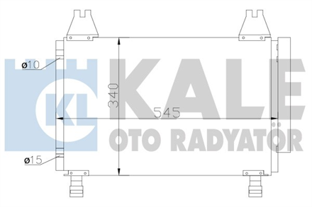 KALE kale klima radyatoru 545x340x18 yaris 13 05 390100