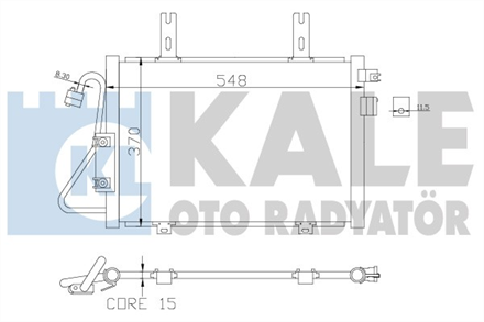 KALE OTO RADYATÖR kale klima radyatoru kondenser kangoo 97 03 389400 2