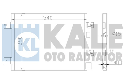 KALE OTO RADYATÖR kale klima radyatoru 540x390x12 duster 16 16v 10 389300