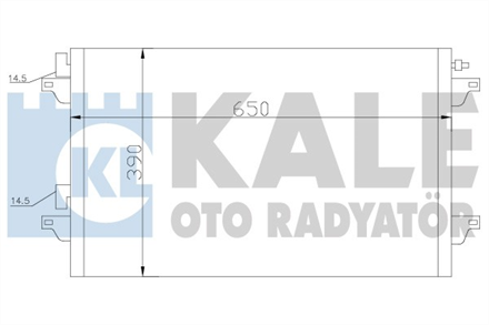 KALE kale klima radyatoru 650x390x16 laguna ii 18 16v 01 382600