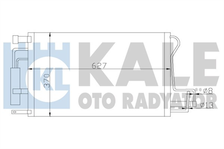 KALE kale klima kondenseri hyundai sonata 24 33 05tucson sportage 20 crdi 27 04 10al al610x375x16 379900