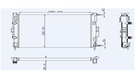 KALE kale radyator 1 sira alb s r megane ii scenic 15 19 dci 0520221ab 3