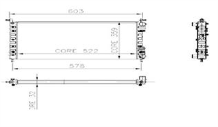 KALE kale radyator fiat palio 14 alpl 0126222al 3