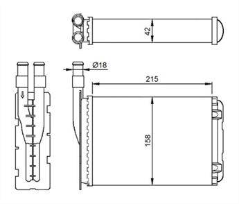 KALE kale kalorifer radyatoru 190x141x31 r9 r11 plastik tankli bakir 0581842al