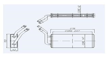 KALE kale kalorifer radyatoru ford transit t15 turbo 1996 1999 v184 2001 brazing 0288892ab