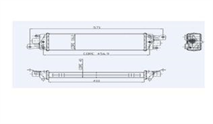 KALE kale turbo radyatoru 410x115x40 albea 13 jtd 010cac020