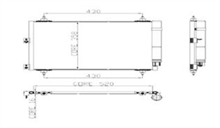 KALE kale klima radyatoru kondenser berlingo ii xsara picasso partner ii dv616 hdi 16v kurutucu ile 040abc010