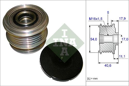 INA ina alternator gergi kasnagi ford mondeo iv 25 smax 07 volvo s40 v50 s60 v60 sc60 v70 xc70 s80 xc90 535012110