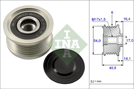 INA  alternator kasnagi rulmanli bravo ii 06 doblo 10linea 09punto 05stilo 04 07 ducato 11 535011210