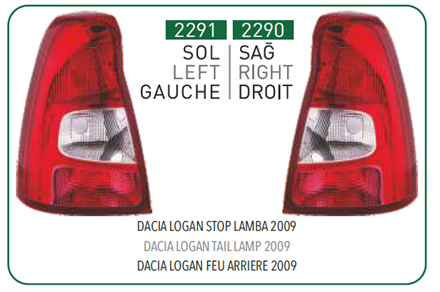 PLEKSAN stop lambasi sag dacia logan 09 14 duysuz