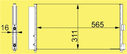 ORIS oris klima kondenseri doblo 01idea 04punto 03ypsilon 06 11 13 jtd 19jtd 605x305x16 cfi270