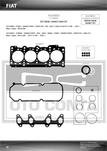 OTOCONTA otoconta ust takim contasi keceli punto doblo fiorino linea 14 8v 199 a7000 350 a1000 fp4 42428003