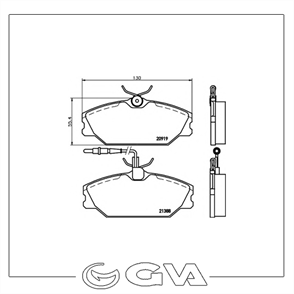 GVA gva on balata lgn safr megane scenic 20 96 fisli gdb1030 7018050