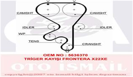 GATES gates triger kayisi 171 dis frontera 22 16v captiva 24 5461xs