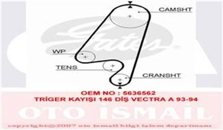 GATES gates triger kayisi 146 dis astra f vectra a 16 18 20 5367xs