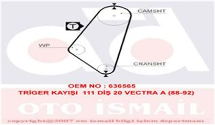 GATES gates triger kayisi 111 dis kadett omega a vectra a 18 20 5047