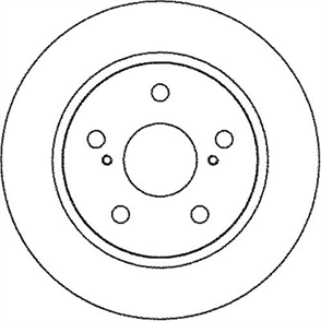 FERODO ferodo fren diski arka 5d 270mm auris 12 corolla 07 ddf1645