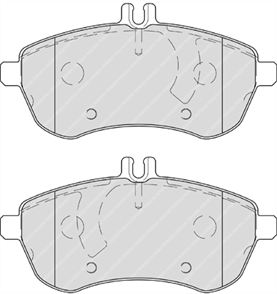 FERODO on balata mercedes w211 06 w204 10711 s204 07 w212 09 s212 07 c207 09 gdb1736