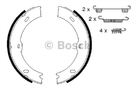 BOSCH bosch el fren balatasi 906 sprinter 986487720 5