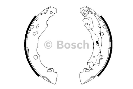 BOSCH bosch pabuclu fren balatasi 18032 mm 0986487690