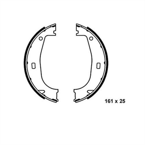 BOSCH el fren pabuc balata bmw 3 95 98 z3 99 03 160x25