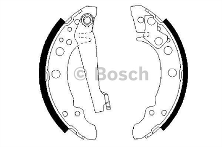 BOSCH bosch pabuclu fren balatasi 18031 mm 0986487002