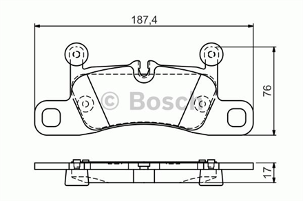 BOSCH  arka balata vw touareg 36 v6 fsi 30 v6 tsi 42 10 cayenne 30d 48 1014 911 34 110986tb3186 0986495371 2