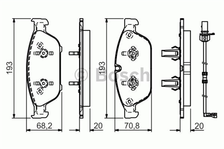 BOSCH bosch disk balata on 0986494447