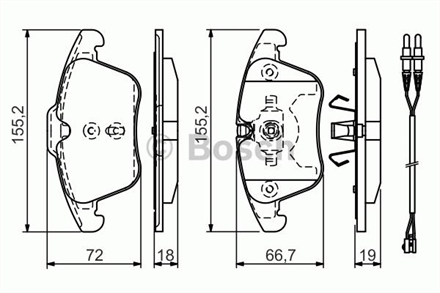 BOSCH bosch disk balata on 0986494371