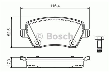 BOSCH bosch disk balata on 0986424795