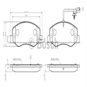 BOSCH bosch disk balata arka 0986494499