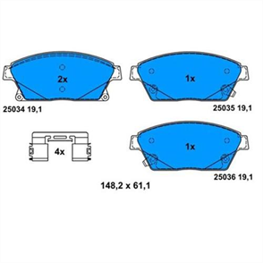 BOSCH bosch disk balata on 16 jant chevrolet cruze 161820 cdi 09 opel astra j 10 986494434 3