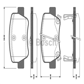 BOSCH bosch disk balata arka 0986494403