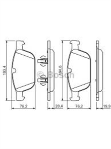 BOSCH bosch disk balata on 0986494305